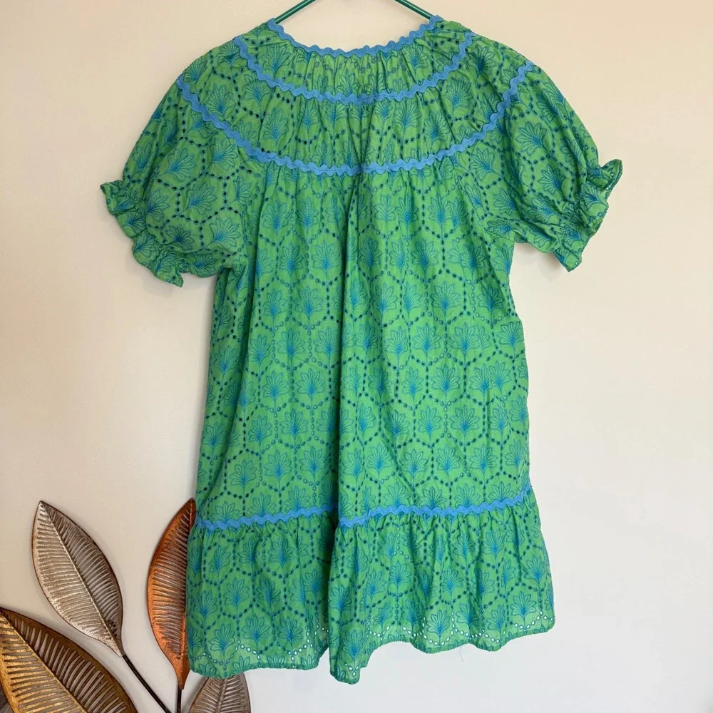 Umgee Emerald and Sky Mini Dress - Picture 9 of 10